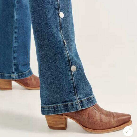 Tecovas Revivals Women’s Leather Roper Boots Bourbon Brown Short Booties 8B - Picture 15 of 16